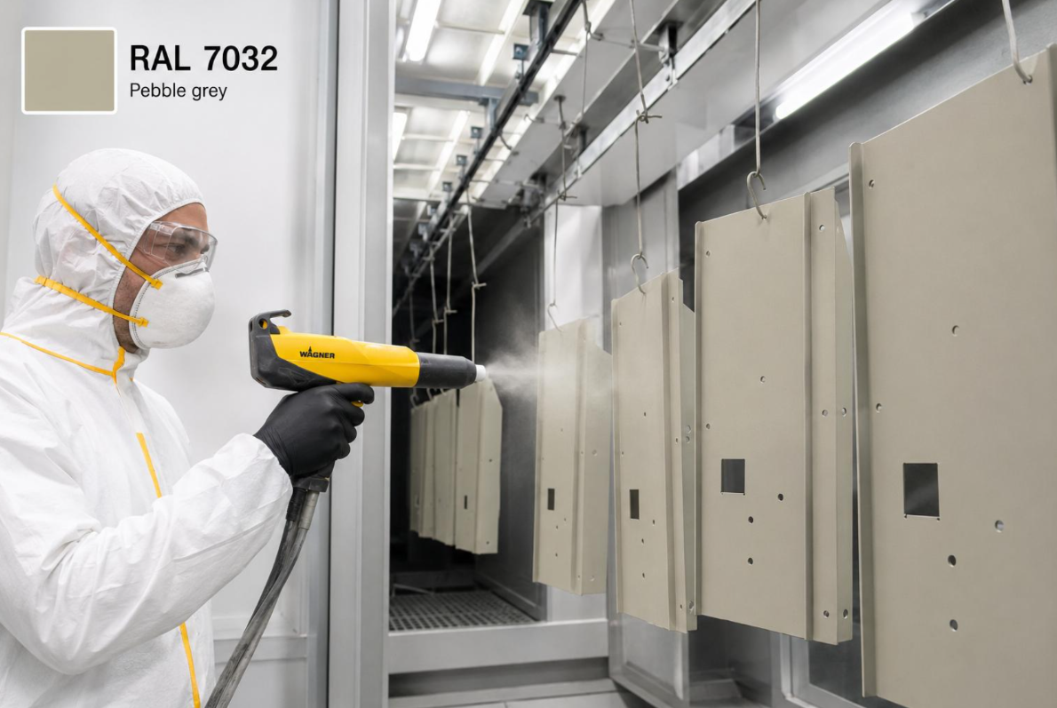 Powder coating process at Unity Electro